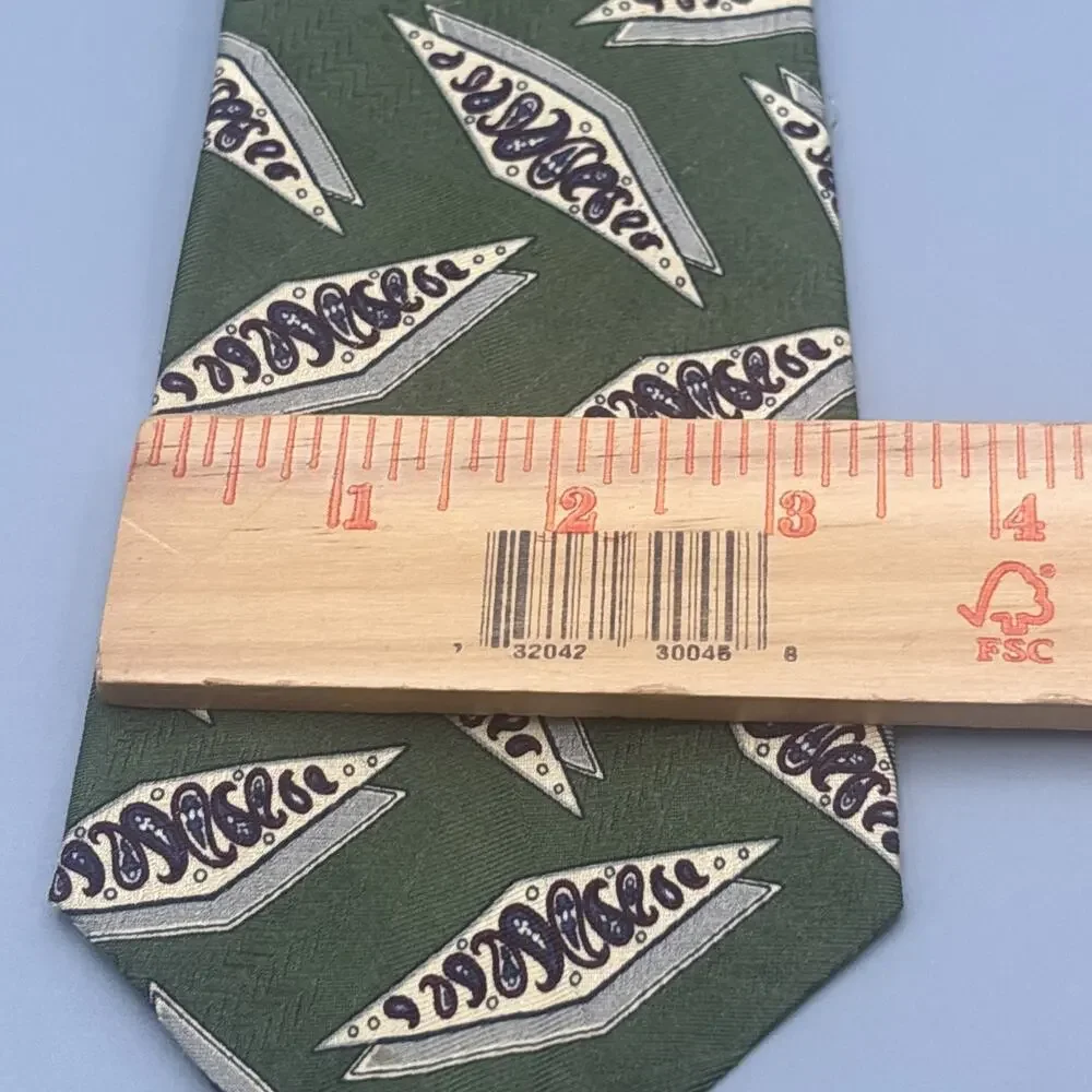 XMI For Nordstrom Men's 100% Silk Tie ~ Geometric ~ Hand Sewn in USA!
